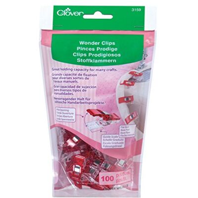 Clover tygklämma, 100/Pkg, c1 Clover tygklämma, 100/Pkg, c1