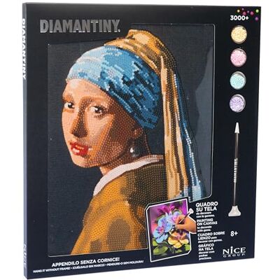 DIAMANTINY Målning Flicka med pärlörhängen, 96700 DIAMANTINY Målning Flicka med pärlörhängen, 96700