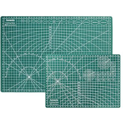 ASelected 2 st självläkande skärmattor, A3 och A4-storlekar, grön, PVC-material, dubbelsidigt rutnät, skyddar möbler, idealisk för quiltning, sömnad, pappershantverk ASelected 2 st självläkande skärmattor, A3 och A4-storlekar, grön, PVC-material, dubbelsidigt rutnät, skyddar möbler, idealisk för quiltning, sömnad, pappershantverk