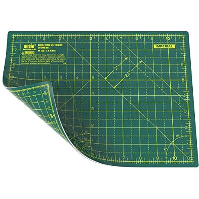 Ansio Craft Självläkande Skärmatta - 11x8 tum, Grön - Skärmatta Ansio Craft Självläkande Skärmatta - 11x8 tum, Grön - Skärmatta