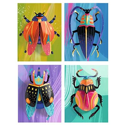 Djeco A&C kreativt papper insekter Djeco A&C kreativt papper insekter