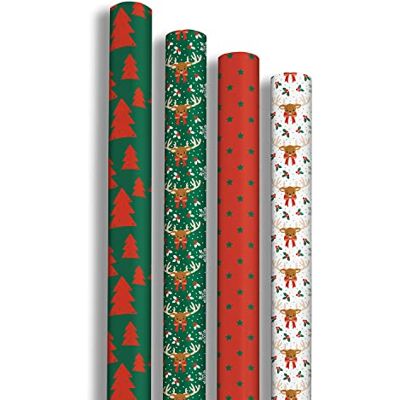 Clairefontaine 202060AMZC en kartong med 12 rullar presentpapper Excelliapapper 80 g mått: 2 x 0,70 m mönster: "flingor", julfester Clairefontaine 202060AMZC en kartong med 12 rullar presentpapper Excelliapapper 80 g mått: 2 x 0,70 m mönster: "flingor", julfester