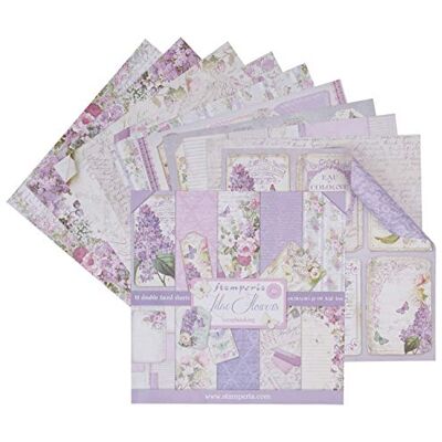Stamperia pappersblock 10 blad twice 30 x 30 lila Stamperia pappersblock 10 blad twice 30 x 30 lila