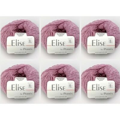 MARUSSIA 6 x Elise by Permin – lyxigt bomullsgarn (25 g/115 m) (06 rosa) MARUSSIA 6 x Elise by Permin – lyxigt bomullsgarn (25 g/115 m) (06 rosa)