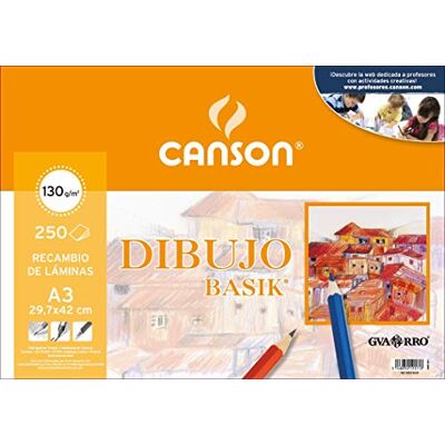Canson Spara Ritning Basik Vanligt 130g Ark A3 (250) Canson Spara Ritning Basik Vanligt 130g Ark A3 (250)