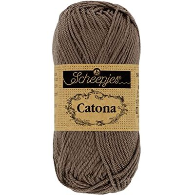 Scheepjes Catona 507 Choklad Garn 1x50g Scheepjes Catona 507 Choklad Garn 1x50g