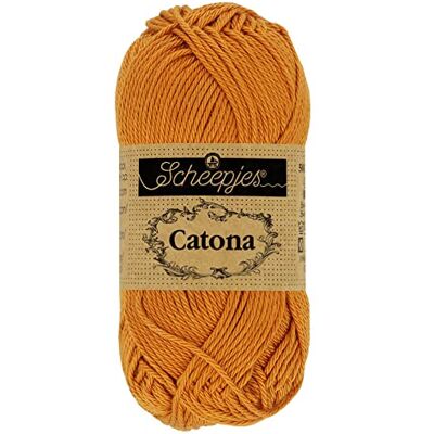 Scheepjes Catona 383 Ingefära Guld Garn 1x50g Scheepjes Catona 383 Ingefära Guld Garn 1x50g