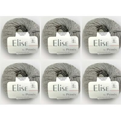 MARUSSIA 6 x Elise by Permin – lyxigt bomullsgarn (25 g/115 m) (20 khaki) MARUSSIA 6 x Elise by Permin – lyxigt bomullsgarn (25 g/115 m) (20 khaki)