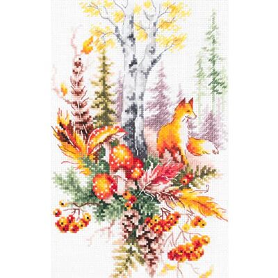 Magic Needle Magisk nål 250-698 ZW ört Waldseele korsstygnskit Zweigart Edition bomull flerfärgad 17 x 27 cm Magic Needle Magisk nål 250-698 ZW ört Waldseele korsstygnskit Zweigart Edition bomull flerfärgad 17 x 27 cm