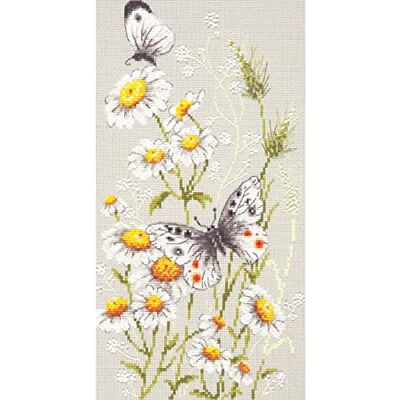 Magic Needle 42–12 ZW sommaräng korsstygnsset med räkningsmönster grenutgåva, bomull, flerfärgad, 18 x 31 cm Magic Needle 42–12 ZW sommaräng korsstygnsset med räkningsmönster grenutgåva, bomull, flerfärgad, 18 x 31 cm