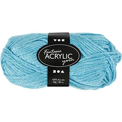 Creativ Fantasia akrylgarn, L: 80 m, turkos, 50 g Creativ Fantasia akrylgarn, L: 80 m, turkos, 50 g