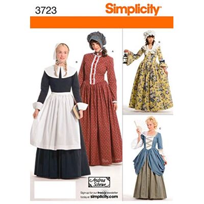 Simplicity 3723kvinnors kostymer, papper, vit, R5 (14,16, 18, 2,22) Simplicity 3723kvinnors kostymer, papper, vit, R5 (14,16, 18, 2,22)