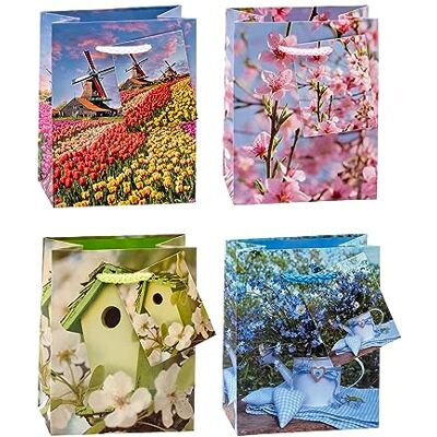 TSI 83020 Presentpåsar vår, förpackning med 12, storlek: Liten (H x B x D 14 x 11 x 6,5 cm) TSI 83020 Presentpåsar vår, förpackning med 12, storlek: Liten (H x B x D 14 x 11 x 6,5 cm)