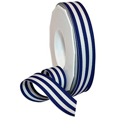 Morex Striped Polyester Grosgrain Ribbon, Party Decorations, Gift Wrapping, Fun Patterns, 7/8" by 20 yd., Royal Blue Morex Striped Polyester Grosgrain Ribbon, Party Decorations, Gift Wrapping, Fun Patterns, 7/8" by 20 yd., Royal Blue
