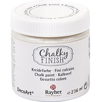 Rayher chalky finish färg, vit 236 ml, 7.3 x 7.3 x 7.8 cm Rayher chalky finish färg, vit 236 ml, 7.3 x 7.3 x 7.8 cm