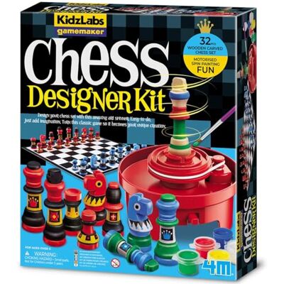 4M KidzLabs – Motoriserad Spin Art Schack Designerspel, Flerfärgad, 403452 4M KidzLabs – Motoriserad Spin Art Schack Designerspel, Flerfärgad, 403452