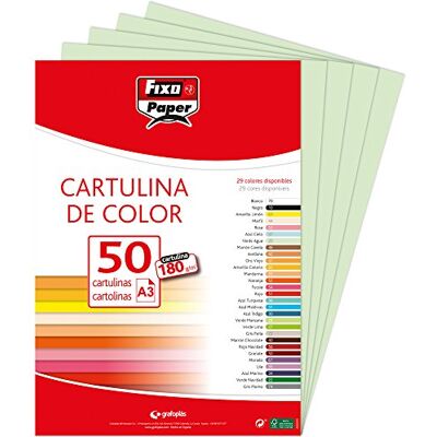 FIXO 11120320 – pack 50 bågar, A3, grön FIXO 11120320 – pack 50 bågar, A3, grön