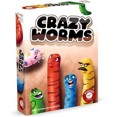 Piatnik Crazy Worms – På maskarna, klart, kom! Den roliga tallriken lägggespelet. Piatnik Crazy Worms – På maskarna, klart, kom! Den roliga tallriken lägggespelet.