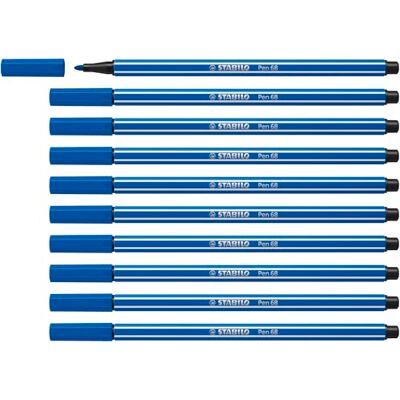 STABILO Premium tuschpenna Pen 68 ask med 10 Mörkblå STABILO Premium tuschpenna Pen 68 ask med 10 Mörkblå