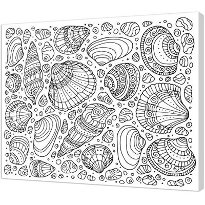 Pintcolor Ram med färgtryckt duk, granträ/bomull, vit/svart, 50 x 40 x 3,5 cm Pintcolor Ram med färgtryckt duk, granträ/bomull, vit/svart, 50 x 40 x 3,5 cm