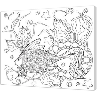 Pintcolor 7170.0 kilram med duk tryckt för målning, garvrä/bomull, vit/svart, 50 x 40 x 3,5 cm Pintcolor 7170.0 kilram med duk tryckt för målning, garvrä/bomull, vit/svart, 50 x 40 x 3,5 cm