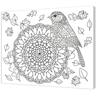 Pintcolor 7806.0 kilram med duk tryckt för målning, träskärm, vit/svart, 40 x 50 x 3,5 cm Pintcolor 7806.0 kilram med duk tryckt för målning, träskärm, vit/svart, 40 x 50 x 3,5 cm