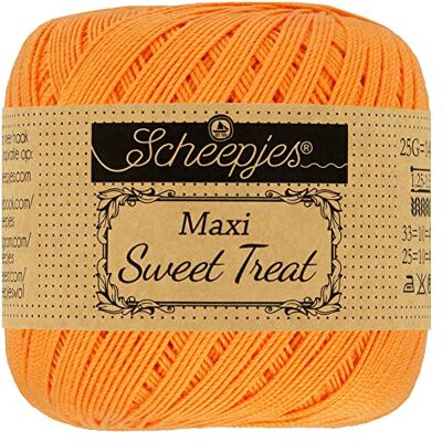 Scheepjes Maxi Sweet Treat 411 Ljuv Orange Garn 1x25g Scheepjes Maxi Sweet Treat 411 Ljuv Orange Garn 1x25g