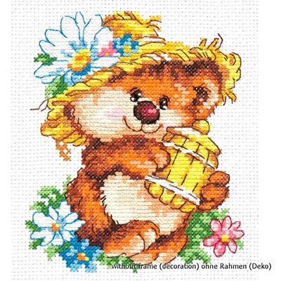 Magic Needle 17–19 sötsaker, korsstygnsset med räknemönster, bomull, flerfärgad, 11 x 13 cm Magic Needle 17–19 sötsaker, korsstygnsset med räknemönster, bomull, flerfärgad, 11 x 13 cm
