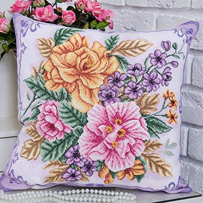 PANNA Korsstygn broderikit blommor blommor korsstygn PANNA Korsstygn broderikit blommor blommor korsstygn