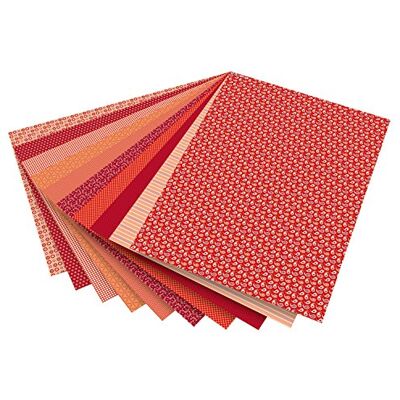 folia 46209 – motivkartong basics röd sorterad, 50 x 70 cm, 270 g/kvm, 10 ark – bas för många olika pysselarbeten och idéer folia 46209 – motivkartong basics röd sorterad, 50 x 70 cm, 270 g/kvm, 10 ark – bas för många olika pysselarbeten och idéer