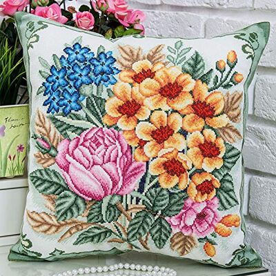 PANNA korsstygn broderi kit blombukett PANNA korsstygn broderi kit blombukett