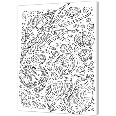 Pintcolor 7816.0 kilram med duk tryckt för målning, träskärm, vit/svart, 40 x 50 x 3,5 cm Pintcolor 7816.0 kilram med duk tryckt för målning, träskärm, vit/svart, 40 x 50 x 3,5 cm
