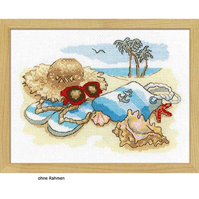 Riolis Havs-korsstygns-set, bomull, flerfärgad, 24 x 18 x 0,1 cm Riolis Havs-korsstygns-set, bomull, flerfärgad, 24 x 18 x 0,1 cm