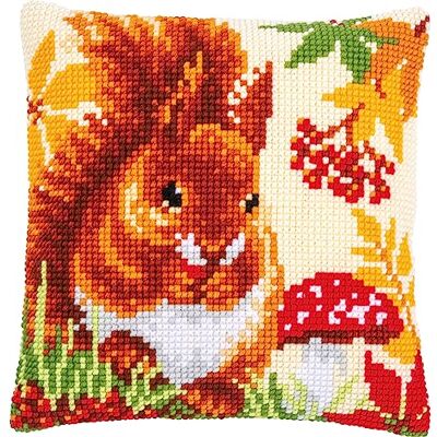 Vervaco Korsstygn kudde kit för höst, ecru, ca. 40 x 40 cm Vervaco Korsstygn kudde kit för höst, ecru, ca. 40 x 40 cm