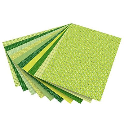 folia 46509 – motivkartong basics grön sorterad, 50 x 70 cm, 270 g/kvm, 10 ark – bas för många olika pysselarbeten och idéer folia 46509 – motivkartong basics grön sorterad, 50 x 70 cm, 270 g/kvm, 10 ark – bas för många olika pysselarbeten och idéer