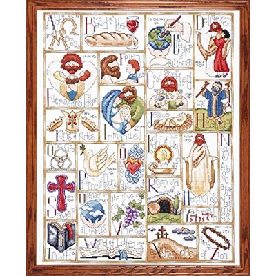 Design Works Crafts Design fungerar inspirerande ABC korsstygnssats, flerfärgad Design Works Crafts Design fungerar inspirerande ABC korsstygnssats, flerfärgad