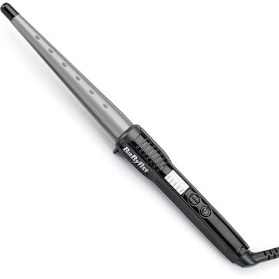 BaByliss keramisk locktång Pro, felfria lockar, 13-25 mm konisk tunna, omslagskontroll, variabel värme BaByliss keramisk locktång Pro, felfria lockar, 13-25 mm konisk tunna, omslagskontroll, variabel värme