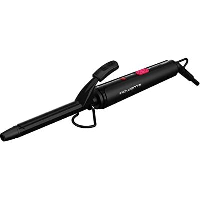 Rowenta CF2119 Locktång 16 mm fasta lockar keramisk beläggning mjuk värme sval spets 360° vridkabel säker användning svart/rosa, svart/röd Rowenta CF2119 Locktång 16 mm fasta lockar keramisk beläggning mjuk värme sval spets 360° vridkabel säker användning svart/rosa, svart/röd