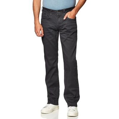 Buffalo David Bitton Six Herrjeans, raka, Träkol, 32W / 32L Buffalo David Bitton Six Herrjeans, raka, Träkol, 32W / 32L