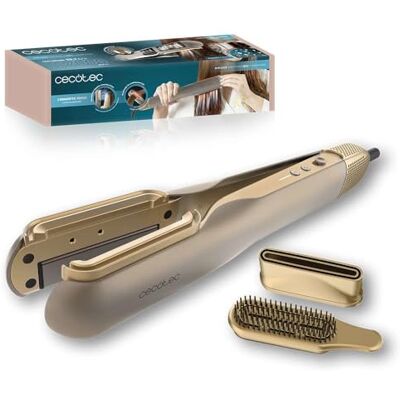 Cecotec AirLisse 2-i-1 ForceDry champagne plattång, 1 000 W, luftflöde 19,7 m/s, 2 magnethuvuden, utan frizz, plasmafunktion, borstlös motor, 4 temperaturer och 2 hastigheter Cecotec AirLisse 2-i-1 ForceDry champagne plattång, 1 000 W, luftflöde 19,7 m/s, 2 magnethuvuden, utan frizz, plasmafunktion, borstlös motor, 4 temperaturer och 2 hastigheter