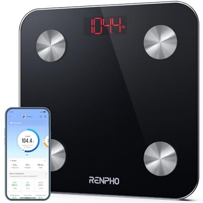 RENPHO Smarta kroppsfettvågar, digitala viktvågar för Bluetooth-våg för kroppssammansättningsanalysator med smart app för fitness RENPHO Smarta kroppsfettvågar, digitala viktvågar för Bluetooth-våg för kroppssammansättningsanalysator med smart app för fitness