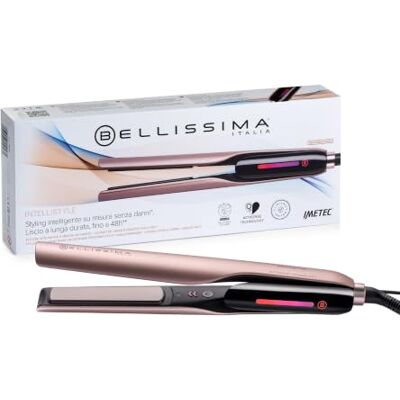 BELLISSIMA Italia Intellistyle Hårplattare, roséguld ActiSense-teknik, upp till 48 timmars stöd, intelligent styling, kliniskt testad, för alla hårtyper BELLISSIMA Italia Intellistyle Hårplattare, roséguld ActiSense-teknik, upp till 48 timmars stöd, intelligent styling, kliniskt testad, för alla hårtyper