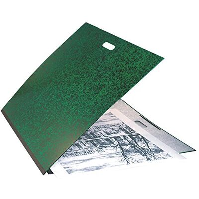 Exacompta Ref 542900E 1 Annonay ritbox med resårband och handtag baksida i tyg vitt omslag storlek 59 x 72 cm filformat för druvor (500 x 650 mm) färg grön Exacompta Ref 542900E 1 Annonay ritbox med resårband och handtag baksida i tyg vitt omslag storlek 59 x 72 cm filformat för druvor (500 x 650 mm) färg grön