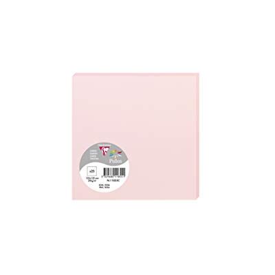 Clairefontaine 11855C Paquet de 25 Cartes Simples Format Carré 13,5x13,5cm 210g/m² Coloris Rose Cartons d'Invitation Evènements et Correspondance Gamme Pollen Papier Premium Lisse Clairefontaine 11855C Paquet de 25 Cartes Simples Format Carré 13,5x13,5cm 210g/m² Coloris Rose Cartons d'Invitation Evènements et Correspondance Gamme Pollen Papier Premium Lisse