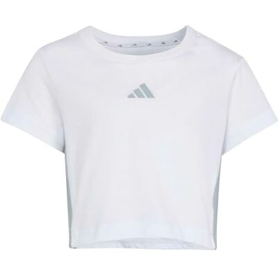 adidas Dziewczynki ESSENTIALS T-SHIRT SET, white/Wonder Sage, 9-10 Years adidas Dziewczynki ESSENTIALS T-SHIRT SET, white/Wonder Sage, 9-10 Years