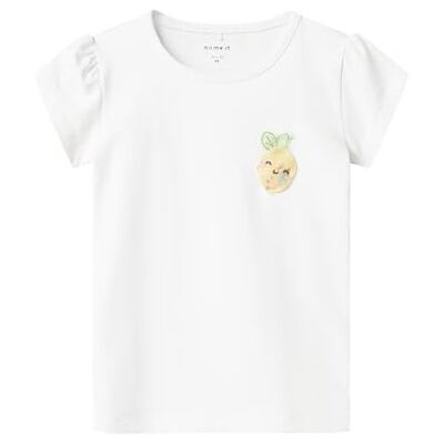 NAME IT Namn IT flicka Nmffedorar Ss toppbox, Ljus vit, 104 NAME IT Namn IT flicka Nmffedorar Ss toppbox, Ljus vit, 104