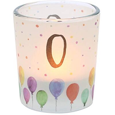 Dekohelden24 transparent banderole, inkl. 1 värmeljus, H/Ø: 6,5 x 6 cm, motiv: nummer 0, vindljusglas 0 Dekohelden24 transparent banderole, inkl. 1 värmeljus, H/Ø: 6,5 x 6 cm, motiv: nummer 0, vindljusglas 0