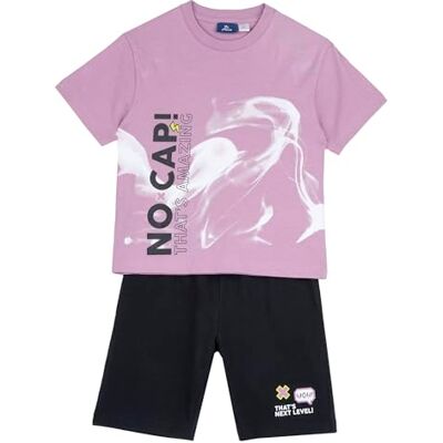 Chicco T-shirt och shorts, Medium lila, 7 anni Chicco T-shirt och shorts, Medium lila, 7 anni
