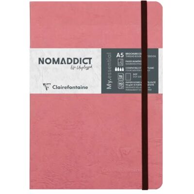 Clairefontaine 793436C Age Bag My.Essential carnet cousu dos carré 14,8x21cm 192p DOT rose antique papier ivoire 90g Clairefontaine 793436C Age Bag My.Essential carnet cousu dos carré 14,8x21cm 192p DOT rose antique papier ivoire 90g