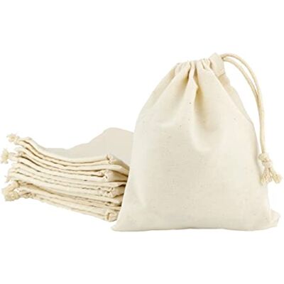 IDEA HOME Liten bomullspåse med dragsko 10 stycken – bomullspåsar 17 x 20 cm – presentpåsar bomullspåsar liten – bomullspåse för smycken, bröllop, jul IDEA HOME Liten bomullspåse med dragsko 10 stycken – bomullspåsar 17 x 20 cm – presentpåsar bomullspåsar liten – bomullspåse för smycken, bröllop, jul